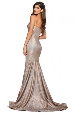 Sherri Hill - 53370 Scoop Neck Stretch Glitter Trumpet Dress 7 Sherri Hill - 53370 Scoop Neck Stretch Glitter Trumpet Dress