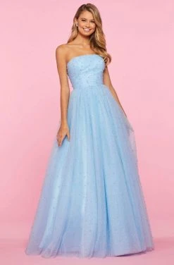 Sherri Hill - 53381 Beaded Strapless Pleated Ballgown