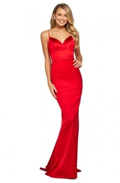 Sherri Hill - 53388 Sweetheart Satin Trumpet Dress