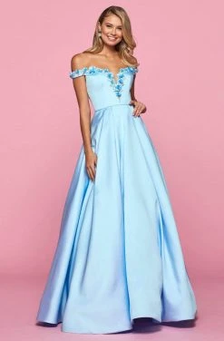 Sherri Hill - 53408 Beaded Off-Shoulder Pleated Dress