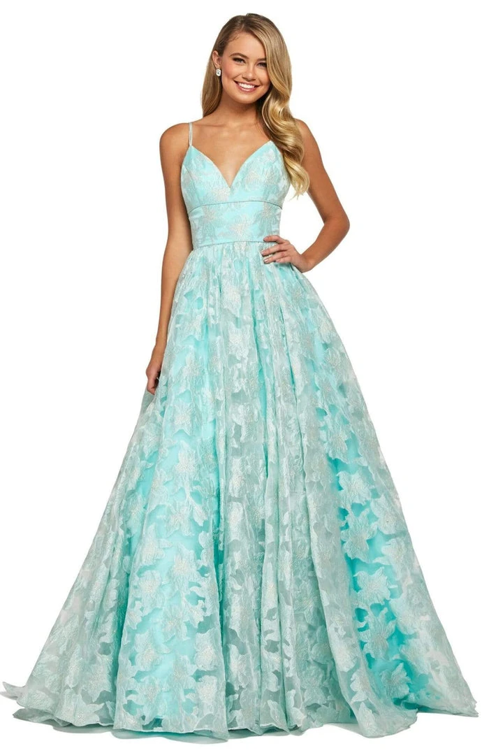 Sherri Hill - 53410 V-Neck Long Ballgown Dress 3 Sherri Hill - 53410 V-Neck Long Ballgown Dress