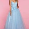 Sherri Hill - 53411 V-Neck Lace A-Line Dress