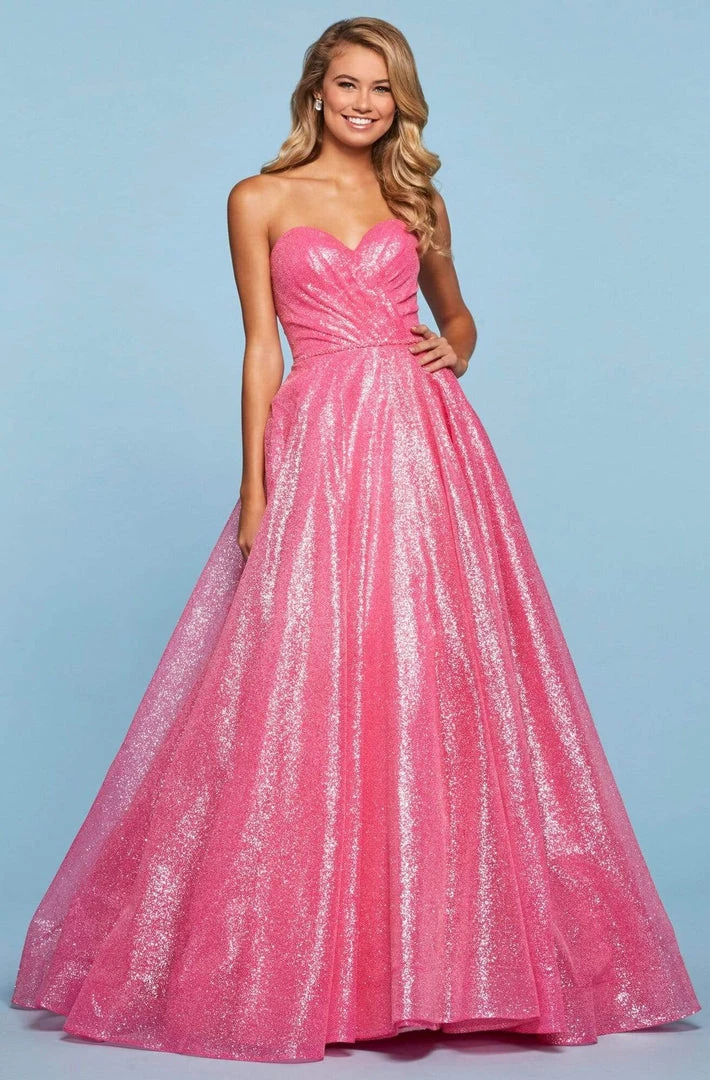Sherri Hill - 53419 Sweetheart Glitter Ballgown Dress 3 Sherri Hill - 53419 Sweetheart Glitter Ballgown Dress