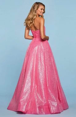 Sherri Hill - 53419 Sweetheart Glitter Ballgown Dress 5 Sherri Hill - 53419 Sweetheart Glitter Ballgown Dress