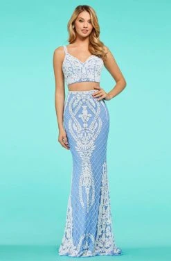 Sherri Hill - 53437 Two Piece Applique Sheath Dress