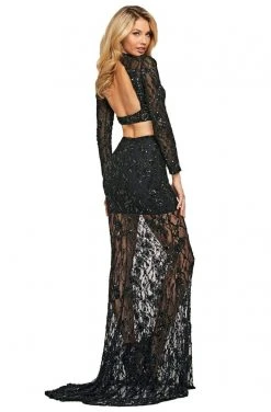 Sherri Hill - 53444 High Neckline Beaded Sheath Dress