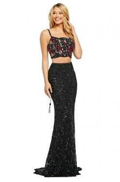 Sherri Hill - 53445 Two-Piece Beaded Sheath Dress