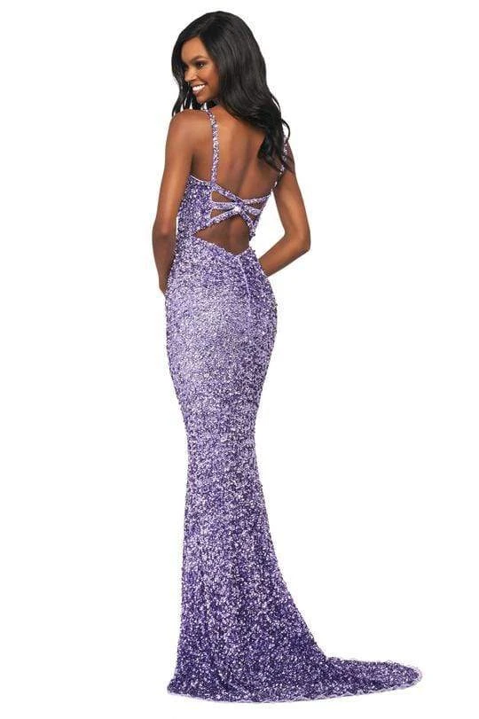 Sherri Hill - 53450 Sleeveless V Neck Long Beaded Dress 6 Sherri Hill - 53450 Sleeveless V Neck Long Beaded Dress