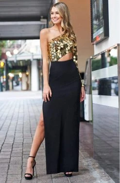 Sherri Hill - 53466 Asymmetrical Scuba Fitted Dress 9 Sherri Hill - 53466 Asymmetrical Scuba Fitted Dress