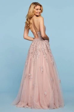 Sherri Hill - 53482 Lace Appliqued Halter Beaded Dress