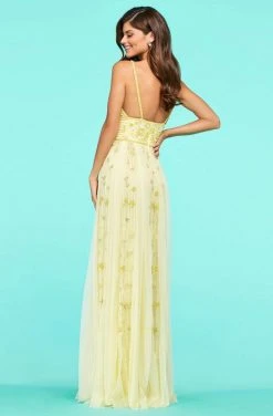 Sherri Hill - 53487 V-Neck Beaded A-Line Dress