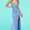 Sherri Hill - 53488 Beaded Strapless Evening Dress With Slit