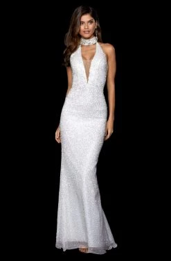 Sherri Hill - 53495 V-Neck Beaded Sheath Dress 11 Sherri Hill - 53495 V-Neck Beaded Sheath Dress