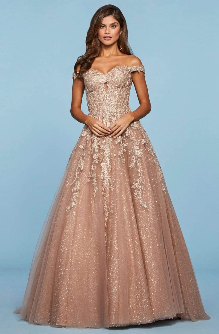 Sherri Hill - 53509 Off-The-Shoulder Glitter Tulle Dress 3 Sherri Hill - 53509 Off-The-Shoulder Glitter Tulle Dress
