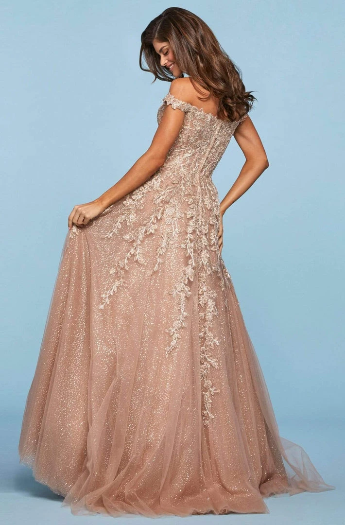 Sherri Hill - 53509 Off-The-Shoulder Glitter Tulle Dress 4 Sherri Hill - 53509 Off-The-Shoulder Glitter Tulle Dress