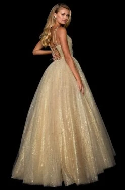 Sherri Hill - 53523 Sweetheart Gold A-Line Dress