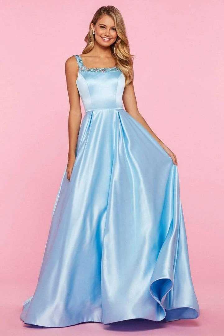 Sherri Hill - 53528 Beaded Scoop Neck Mikado A-Line Gown 3 Sherri Hill - 53528 Beaded Scoop Neck Mikado A-Line Gown