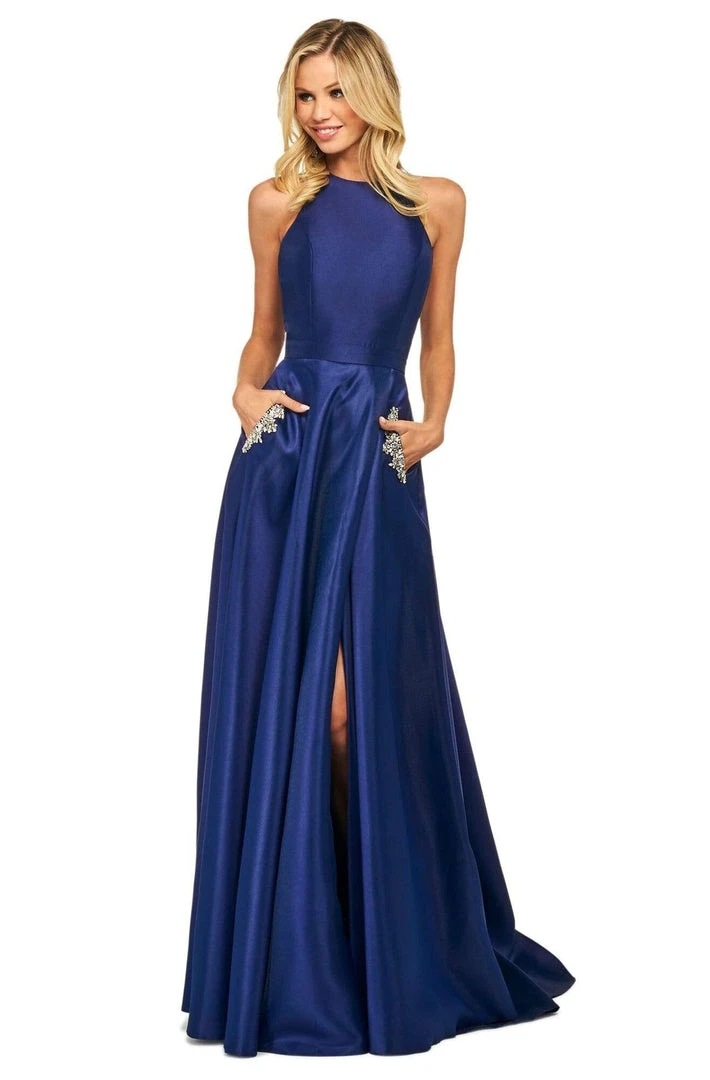 Sherri Hill - 53529 Satin Crystal Beaded A Line Dress 5 Sherri Hill - 53529 Satin Crystal Beaded A Line Dress
