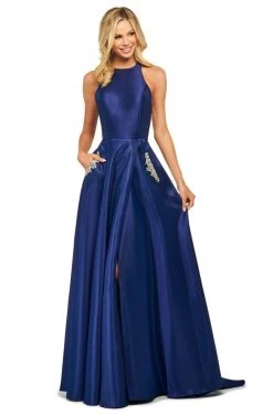 Sherri Hill - 53529 Satin Crystal Beaded A Line Dress 11 Sherri Hill - 53529 Satin Crystal Beaded A Line Dress