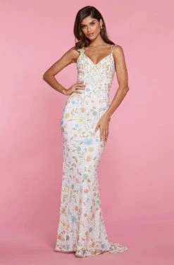 Sherri Hill - 53558 Beaded V-Neck Long Dress