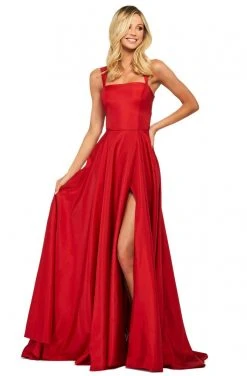 Sherri Hill - 53561 Taffeta Long Evening Dress With Slit