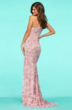 Sherri Hill - 53564 Beaded Halter Fitted Long Dress