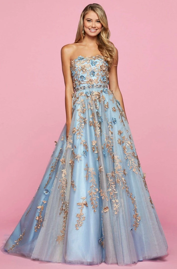 Sherri Hill - 53589 Tulle Long A-Line Dress 5 Sherri Hill - 53589 Tulle Long A-Line Dress