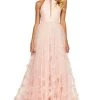 Sherri Hill - 53595 Long Halter Style Plunged Inset A-Line Dress