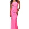 Sherri Hill - 53596 Long Strapless Ruched Jersey Dress 2 Sherri Hill - 53596 Long Strapless Ruched Jersey Dress
