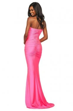 Sherri Hill - 53596 Long Strapless Ruched Jersey Dress