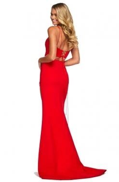 Sherri Hill - 53602 Sherri Hill Scuba Two Piece Dress With Slit 9 Sherri Hill - 53602 Sherri Hill Scuba Two Piece Dress With Slit