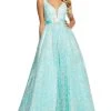 Sherri Hill - 53619 V-Neck Ballgown Dress