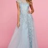 Sherri Hill - 53621 Bateau Long A-Line Dress