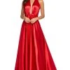 Sherri Hill - 53624 Plunging Halter Neck Long A Line Dress