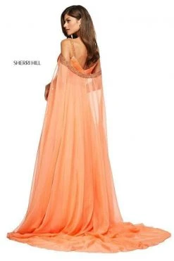 Sherri Hill - 53630 Ruched Beaded Chiffon A-line Dress