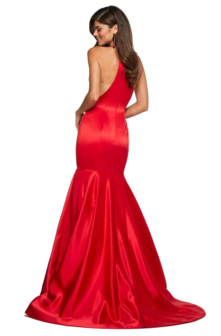 Sherri Hill - 53635 Halter Neck Fitted Mermaid Dress 4 Sherri Hill - 53635 Halter Neck Fitted Mermaid Dress