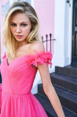 Sherri Hill - 53636 Floral Off-Shoulder Long Dress