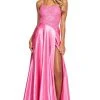 Sherri Hill - 53648 Beaded Lace Scoop Neck High Slit Dress 2 Sherri Hill - 53648 Beaded Lace Scoop Neck High Slit Dress
