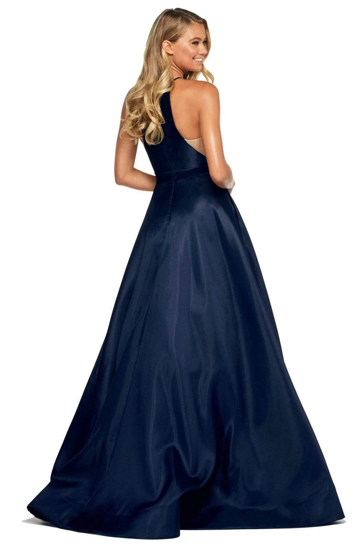 Sherri Hill - 53659 Mikado Halter Evening Dress 4 Sherri Hill - 53659 Mikado Halter Evening Dress