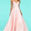Sherri Hill - 53661 V-Neck Spaghetti Strapped Taffeta Dress