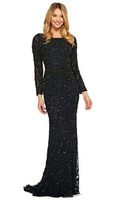 Sherri Hill - 53670 Long Sleeve Fitted Sheath Dress