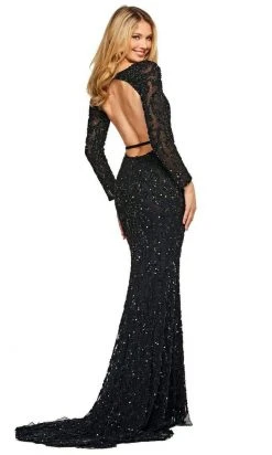 Sherri Hill - 53670 Long Sleeve Fitted Sheath Dress