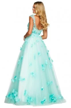 Sherri Hill - 53684 Bateau Beaded Ballgown Dress 5 Sherri Hill - 53684 Bateau Beaded Ballgown Dress