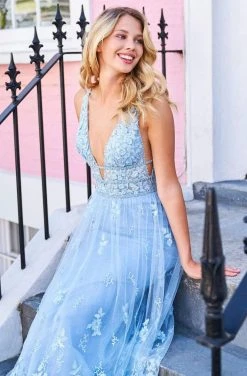 Sherri Hill - 53695 V-Neck Beaded A-Line Dress