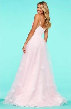 Sherri Hill - 53708 Scoop Applique A-Line Dress