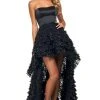 Sherri Hill - 53720 Ruffled Strapless High-Low Dress 1 Sherri Hill - 53720 Ruffled Strapless High-Low Dress