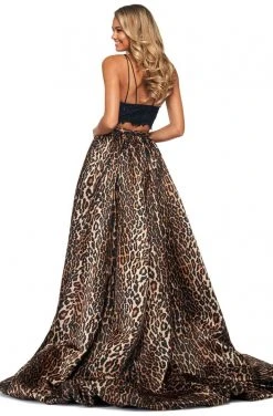 Sherri Hill - 53721 Two Piece Animal Print Dress