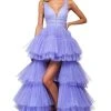 Sherri Hill - 53733 High-Low Hem Tiered Dress 1 Sherri Hill - 53733 High-Low Hem Tiered Dress