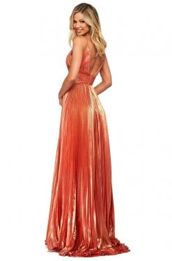 Sherri Hill - 53737 V-Neck Long A-Line Dress