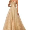 Sherri Hill - 53747 Semi-Sweetheart Strapless Glitter Tulle Dress 1 Sherri Hill - 53747 Semi-Sweetheart Strapless Glitter Tulle Dress